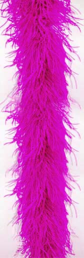 Ostrich feather boa 4 ply - #58 FUCHSIA